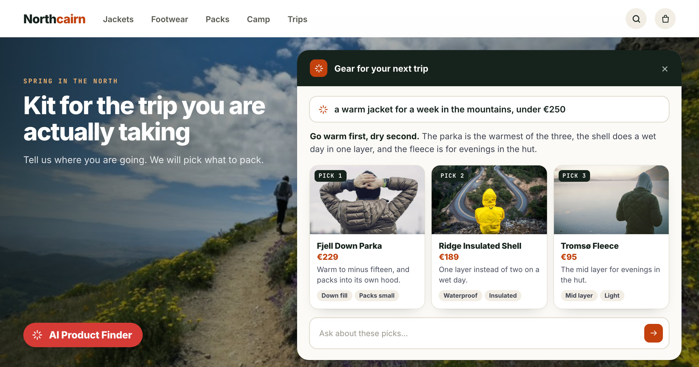 Let Visitors Say What They Need: AI Product Finder and AI Content Finder