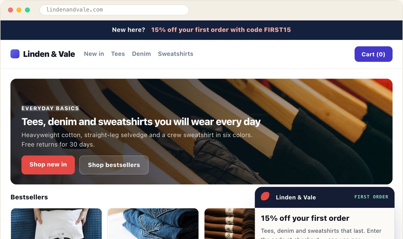 Discount holdout test