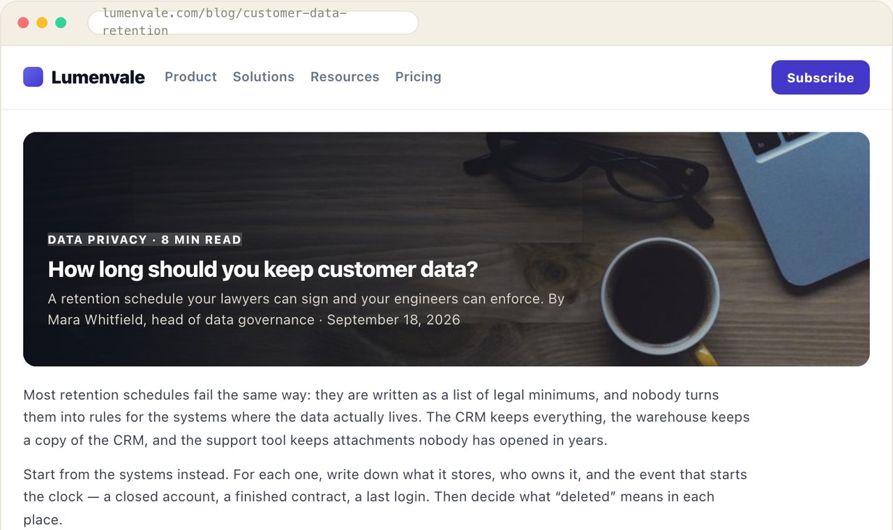 Engaged Reader Lead Capture Example