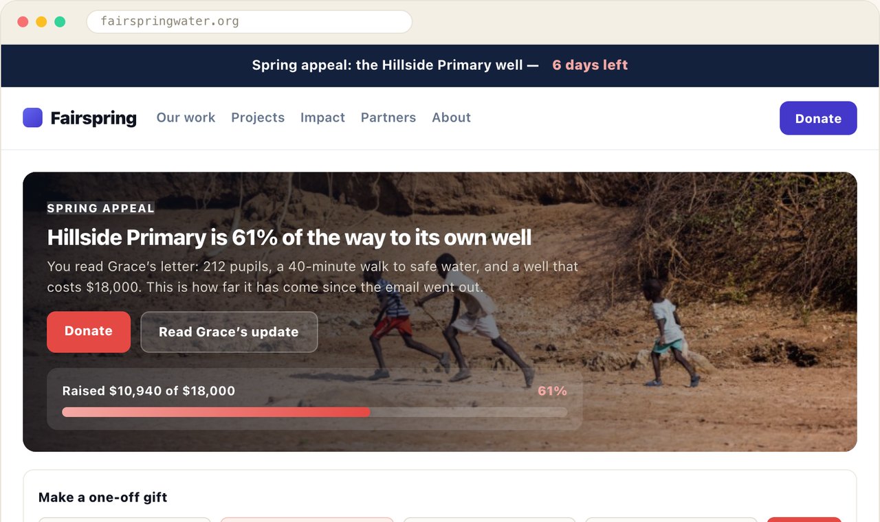 Nonprofit Donation Personalization Example